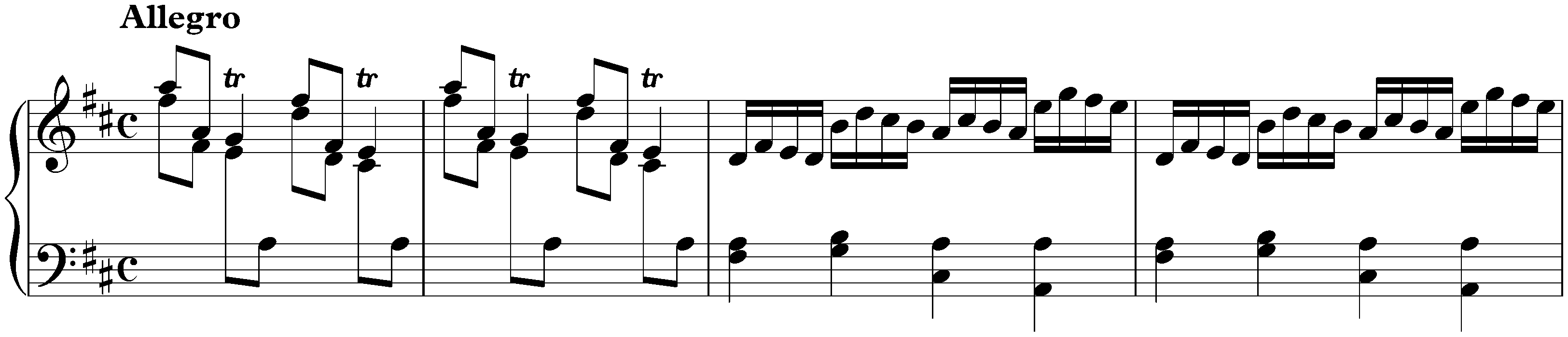 Sonata in D major, K. 23