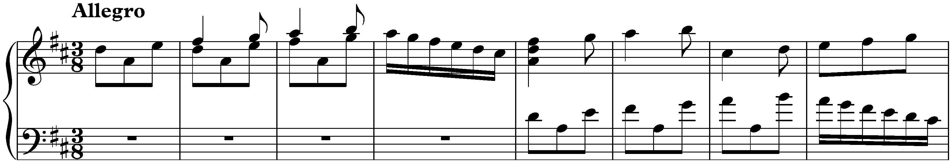 Sonata in D major, K. 237