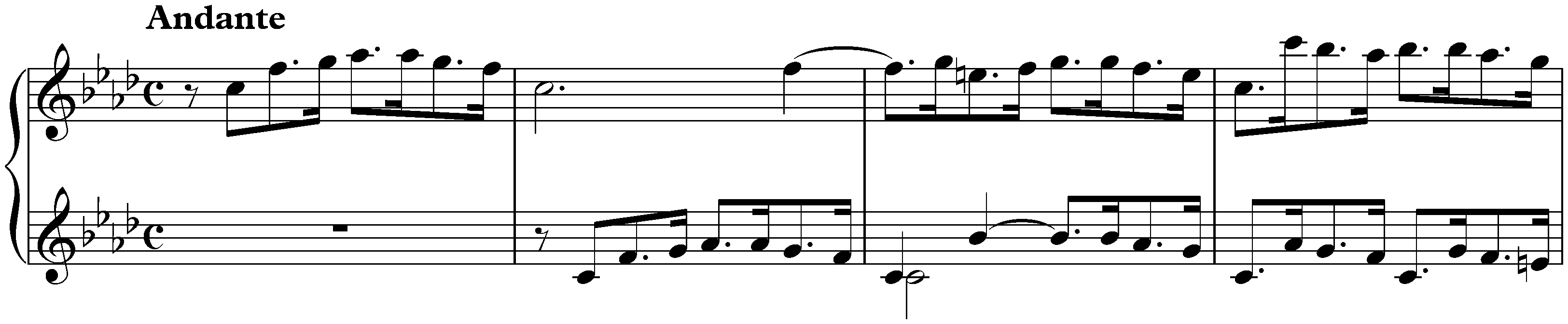 Sonata in F minor, K. 238