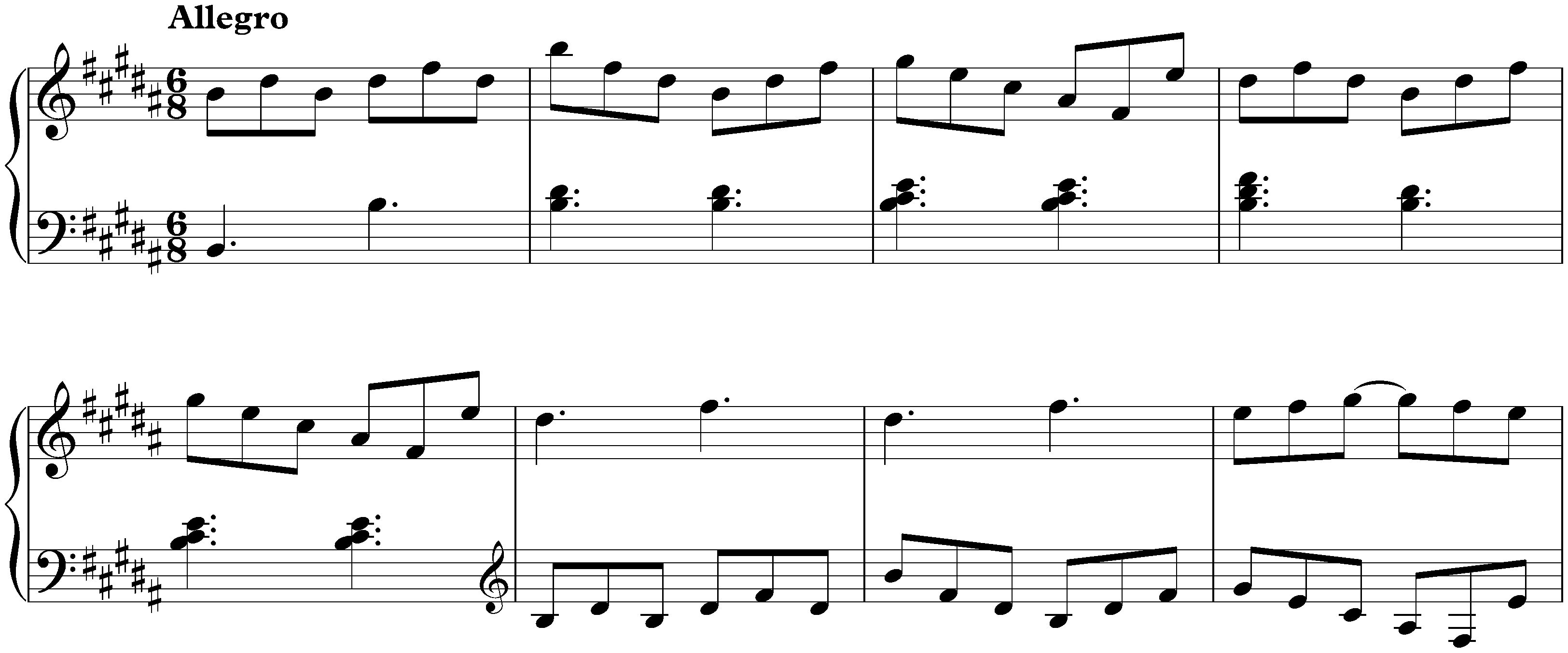 Sonata in B major, K. 245