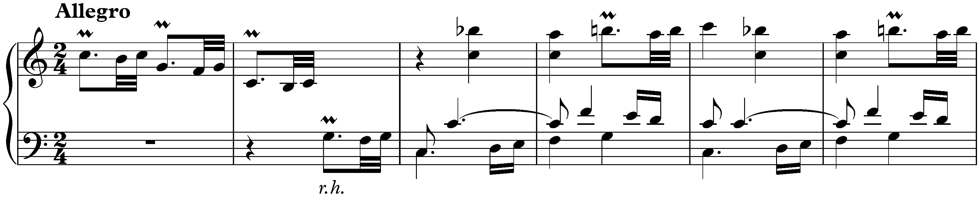 Sonata in C major, K. 250