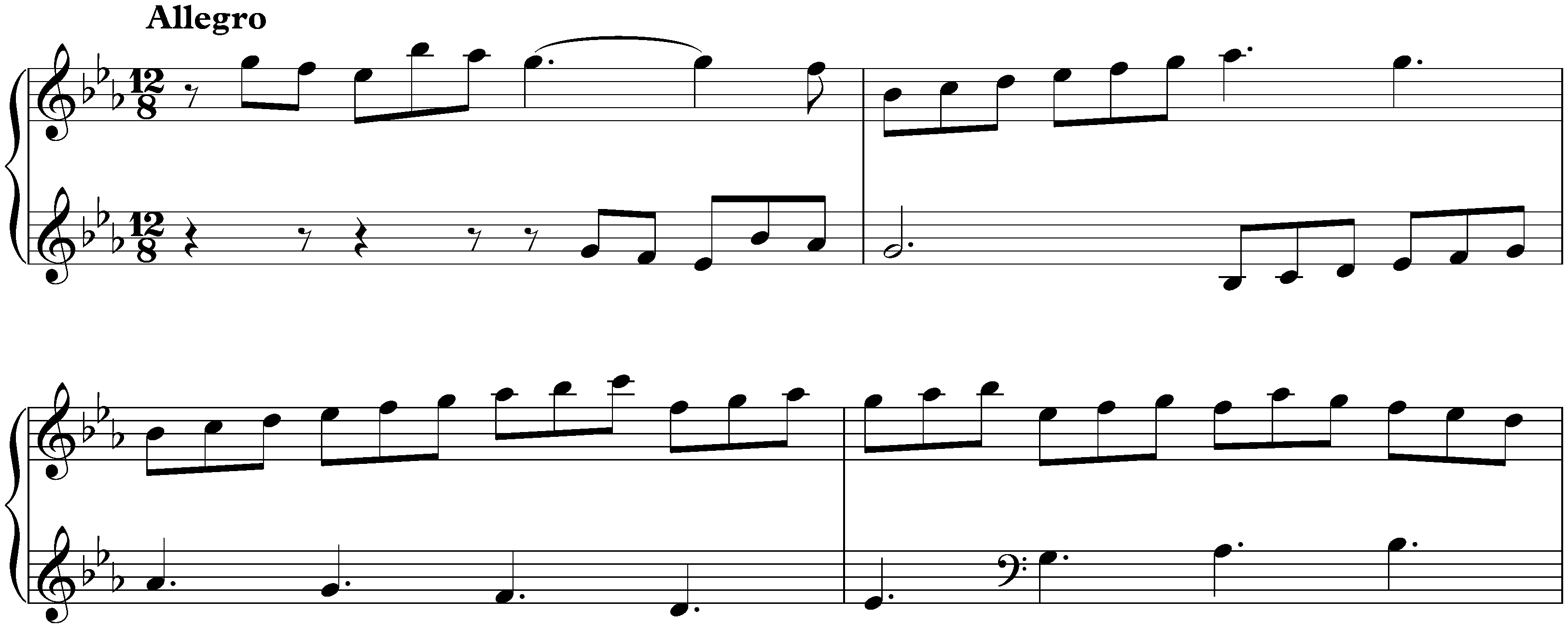 Sonata in E-flat major, K. 253