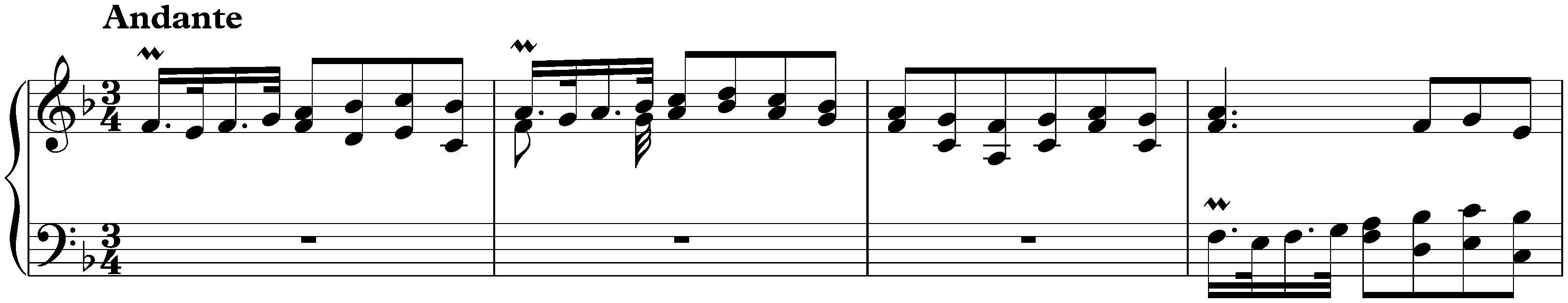 Sonata in F major, K. 256