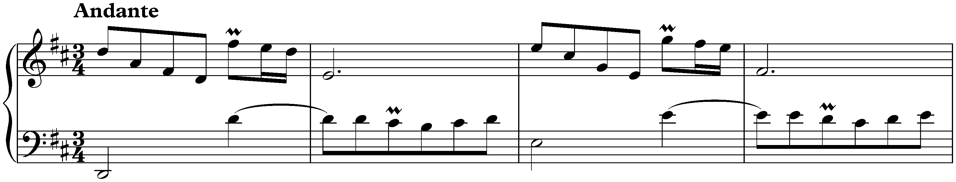 Sonata in D major, K. 258