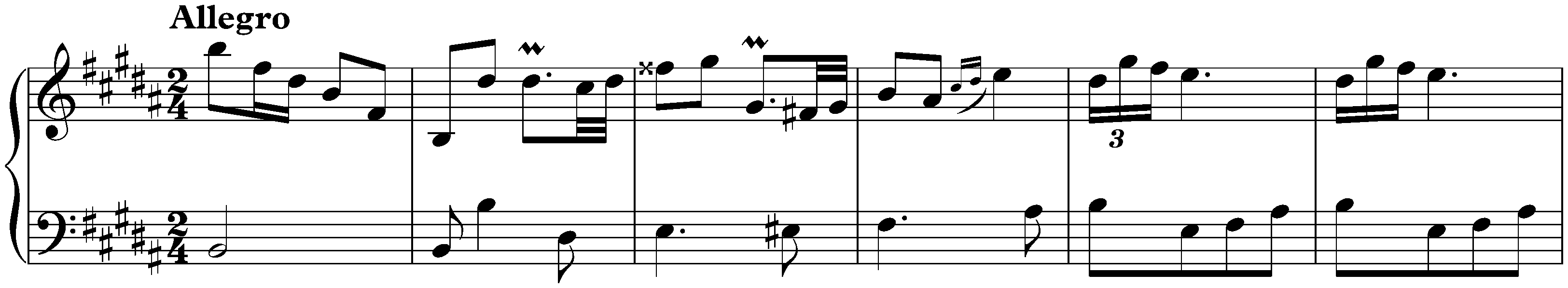 Sonata in B major, K. 261