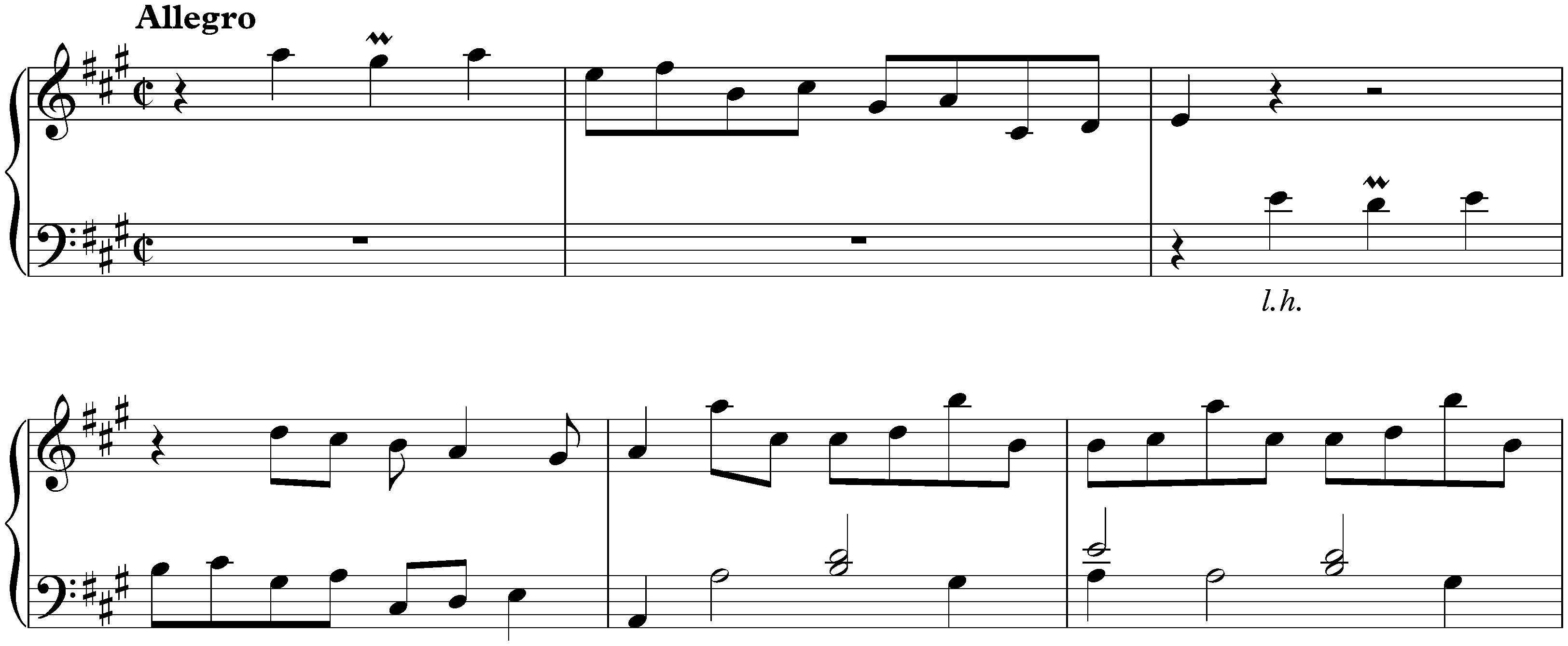 Sonata in A major, K. 268