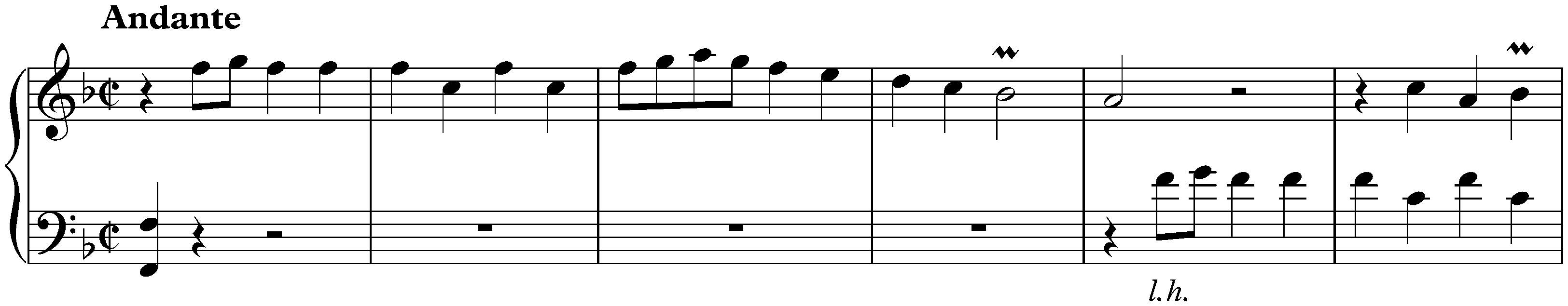 Sonata in F major, K. 274
