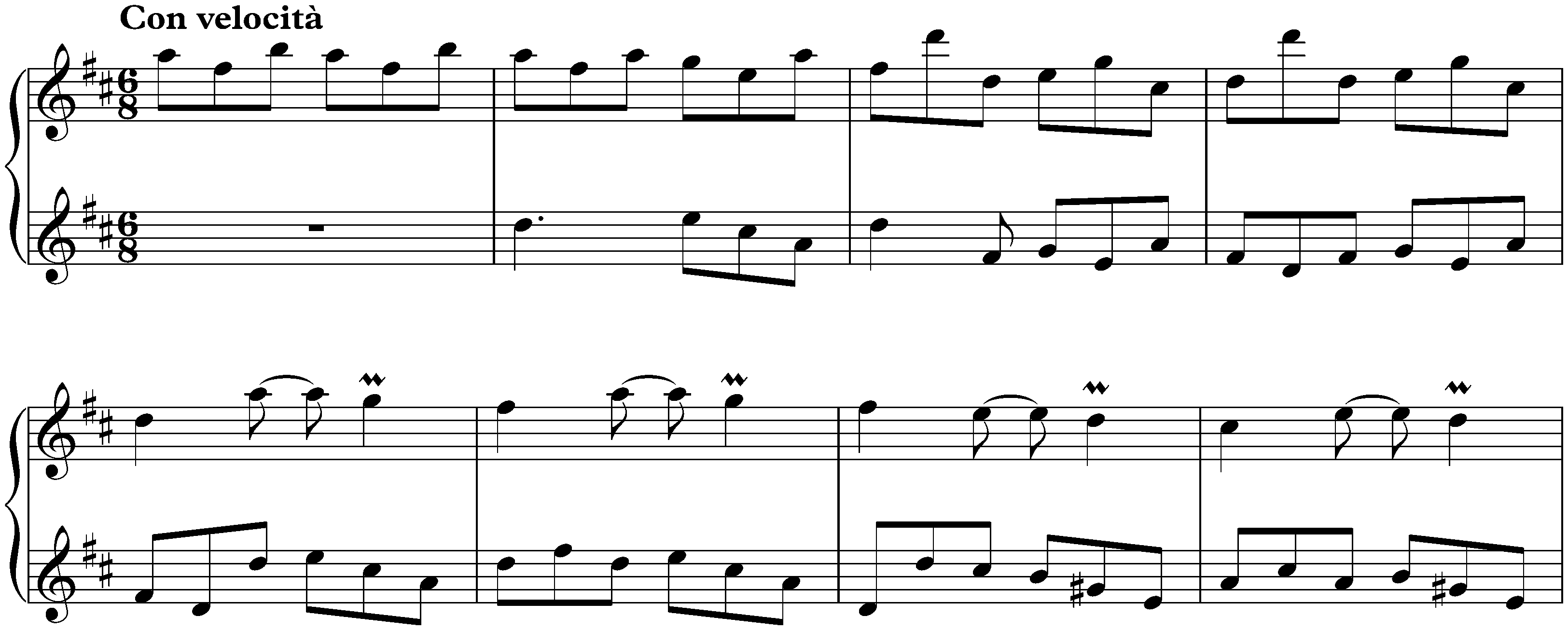 Sonata in D major, K. 278