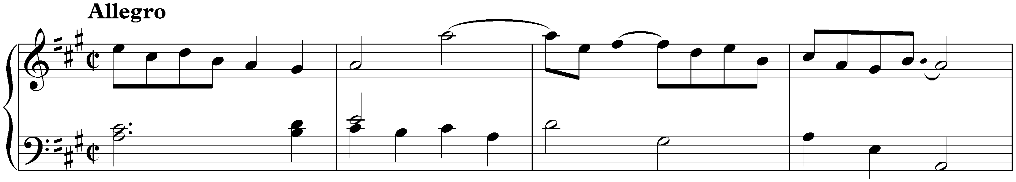 Sonata in A major, K. 285