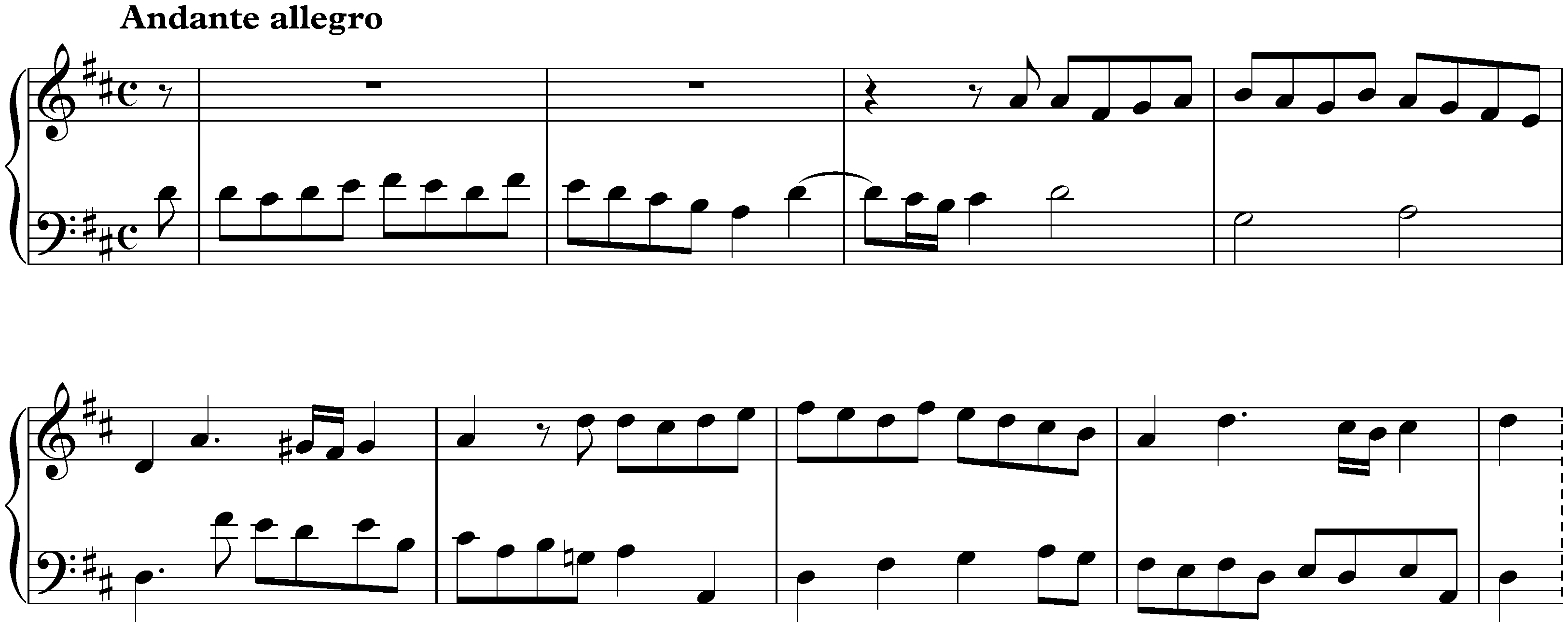 Sonata in D major, K. 287