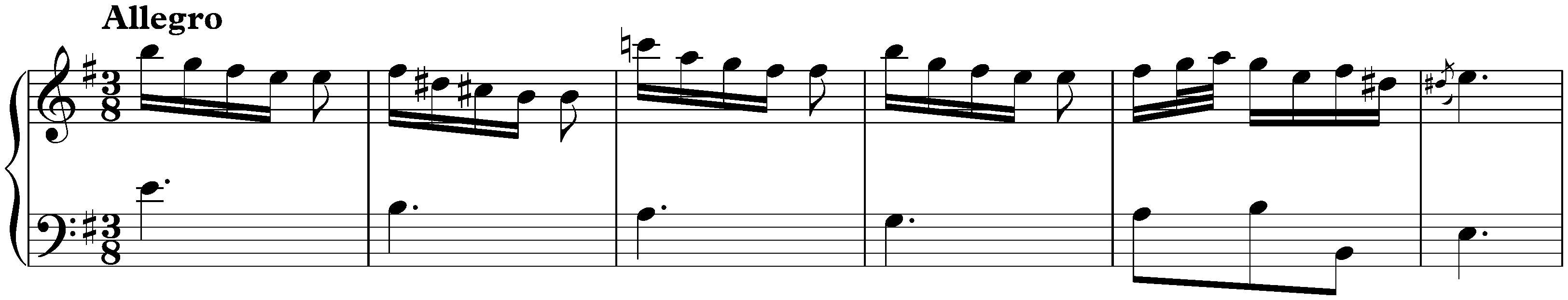 Sonata in E minor, K. 292