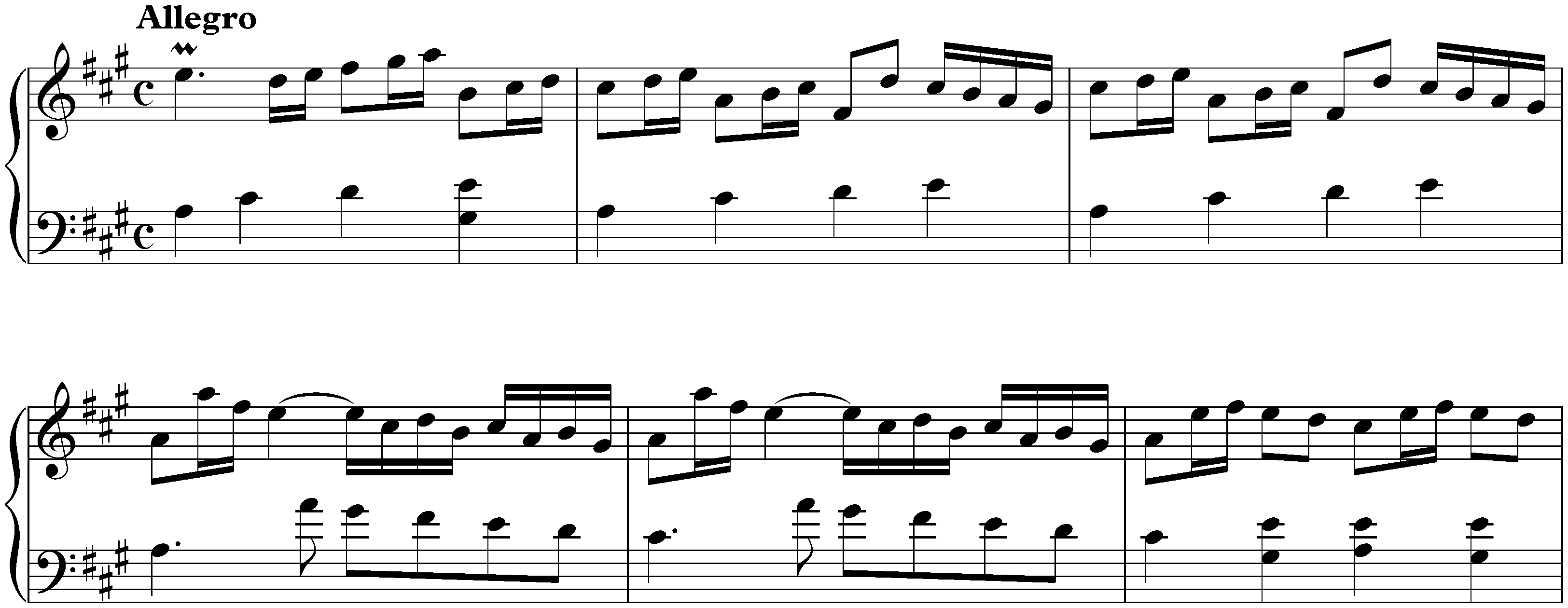 Sonata in A major, K. 301