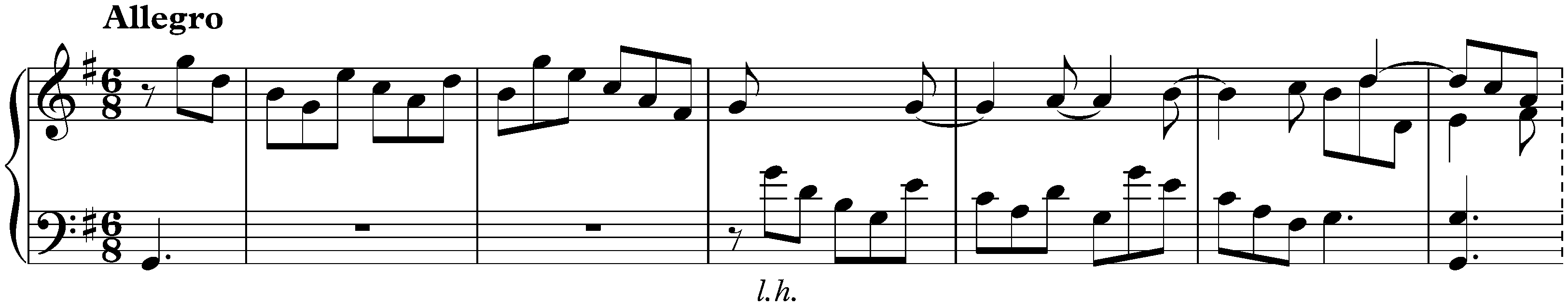 Sonata in G major, K. 305