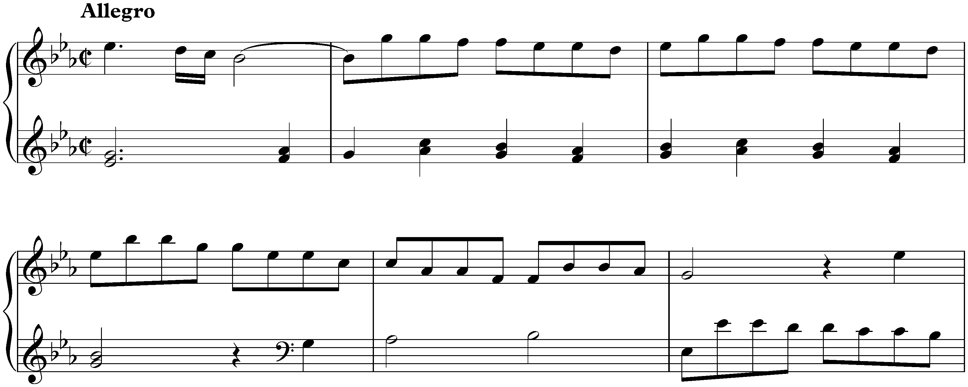 Sonata in E-flat major, K. 306