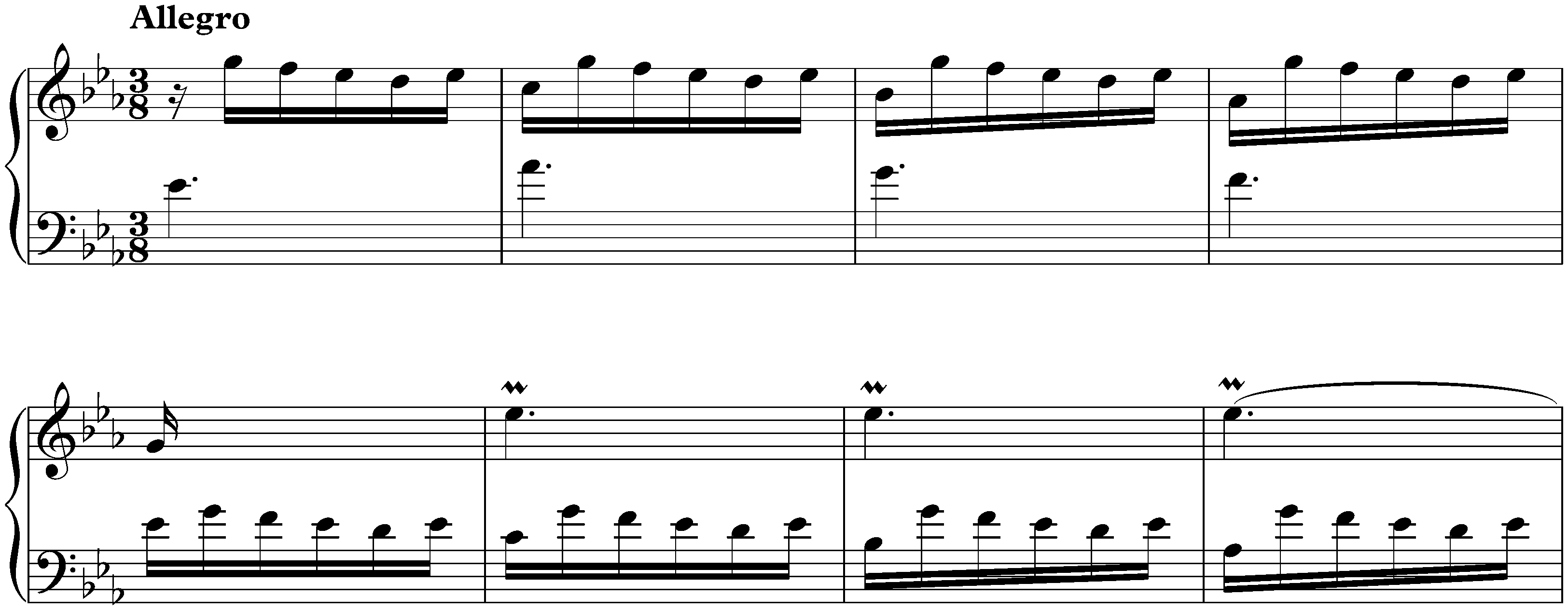 Sonata in E-flat major, K. 307