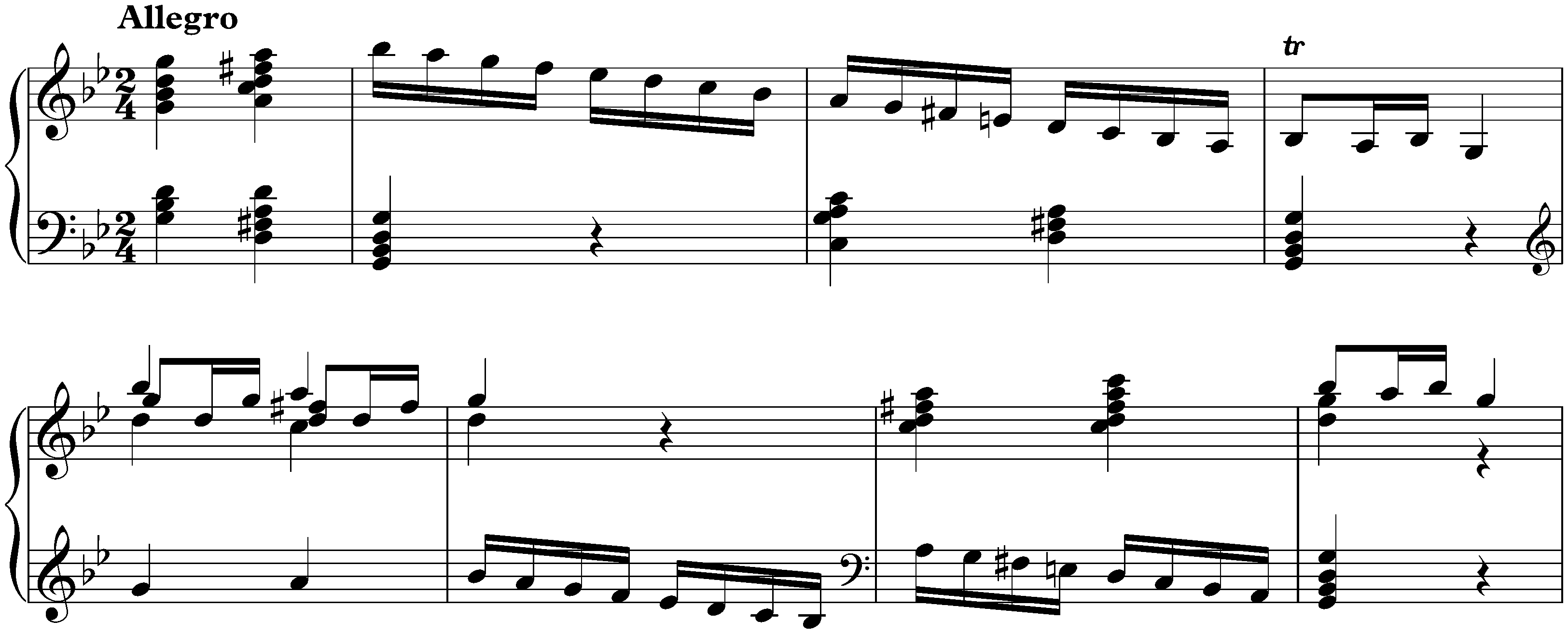 Sonata in G minor, K. 31