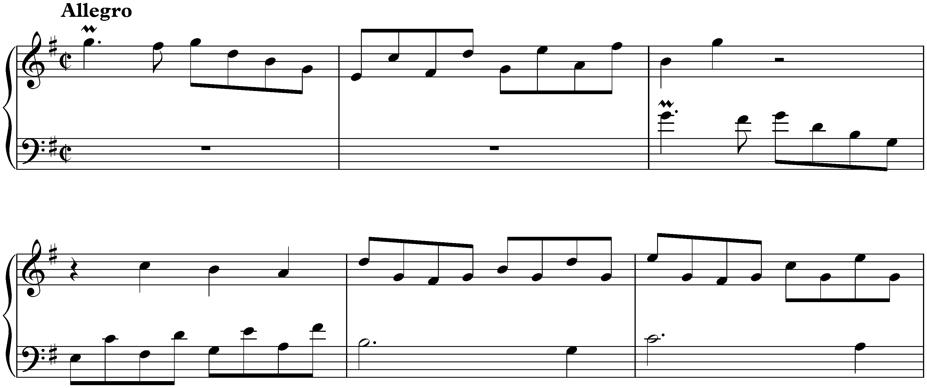 Sonata in G major, K. 314