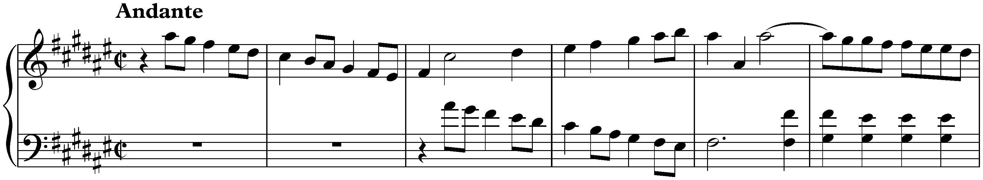Sonata in F-sharp major, K. 318