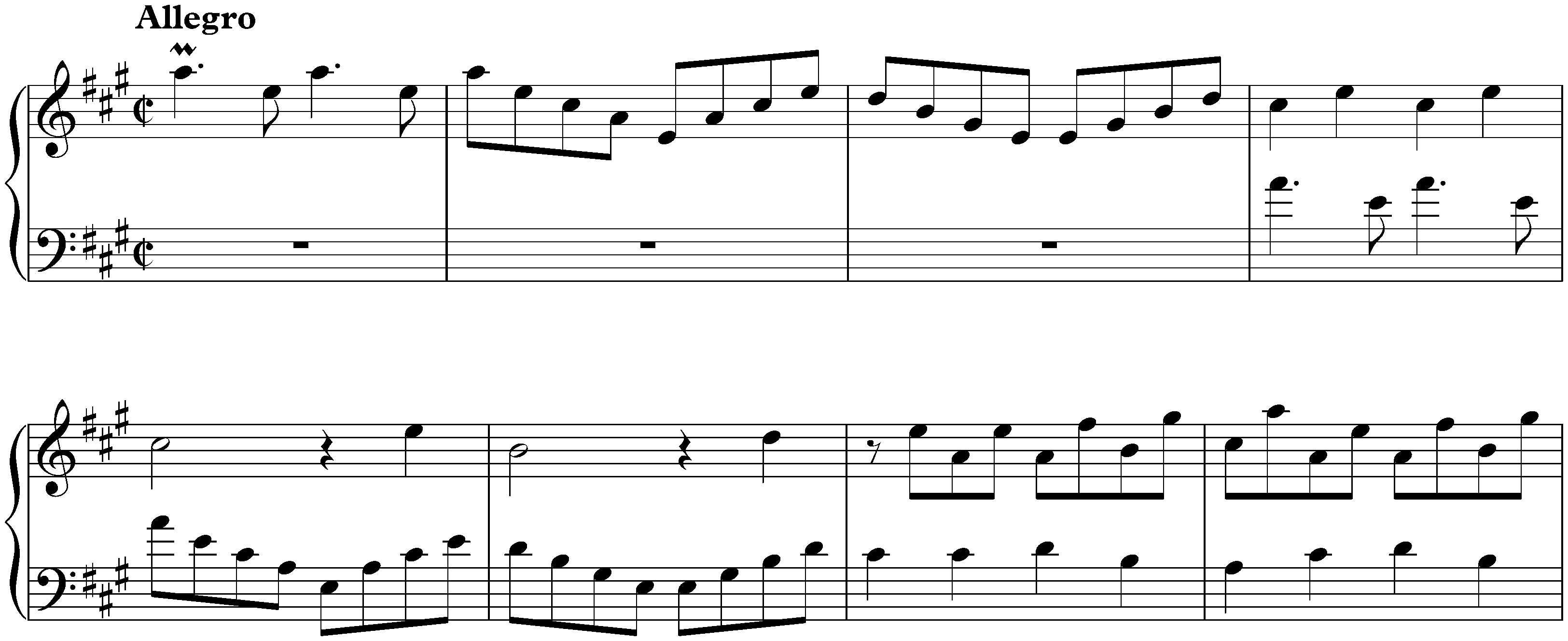 Sonata in A major, K. 320