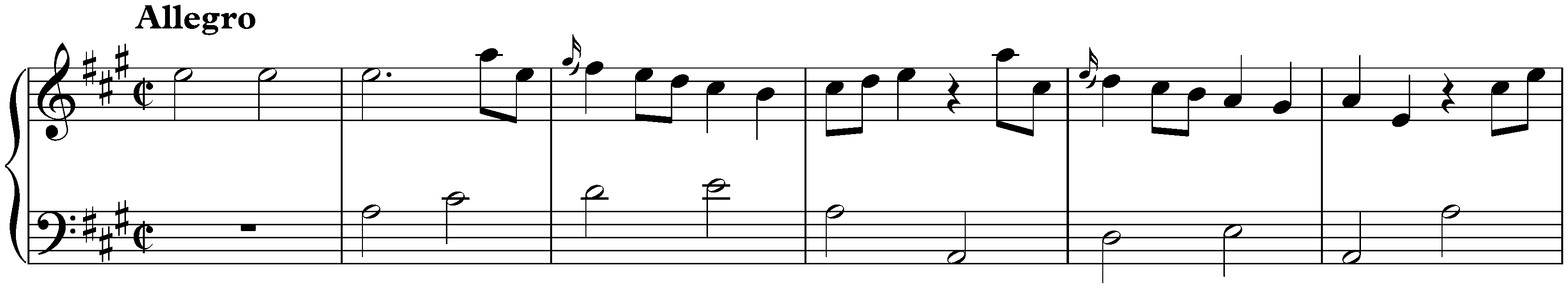 Sonata in A major, K. 322