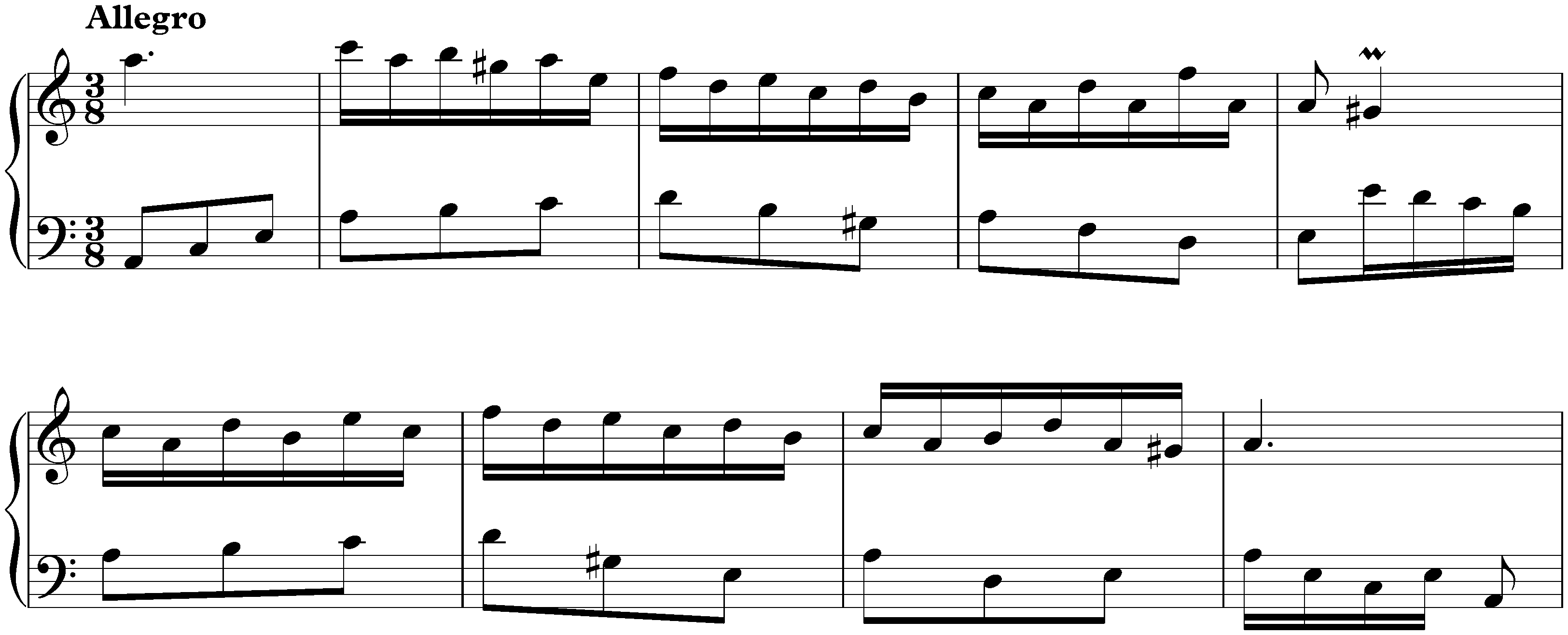 Sonata in A minor, K. 341
