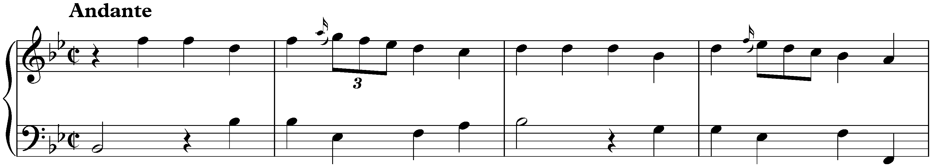 Sonata in B-flat major, K. 351