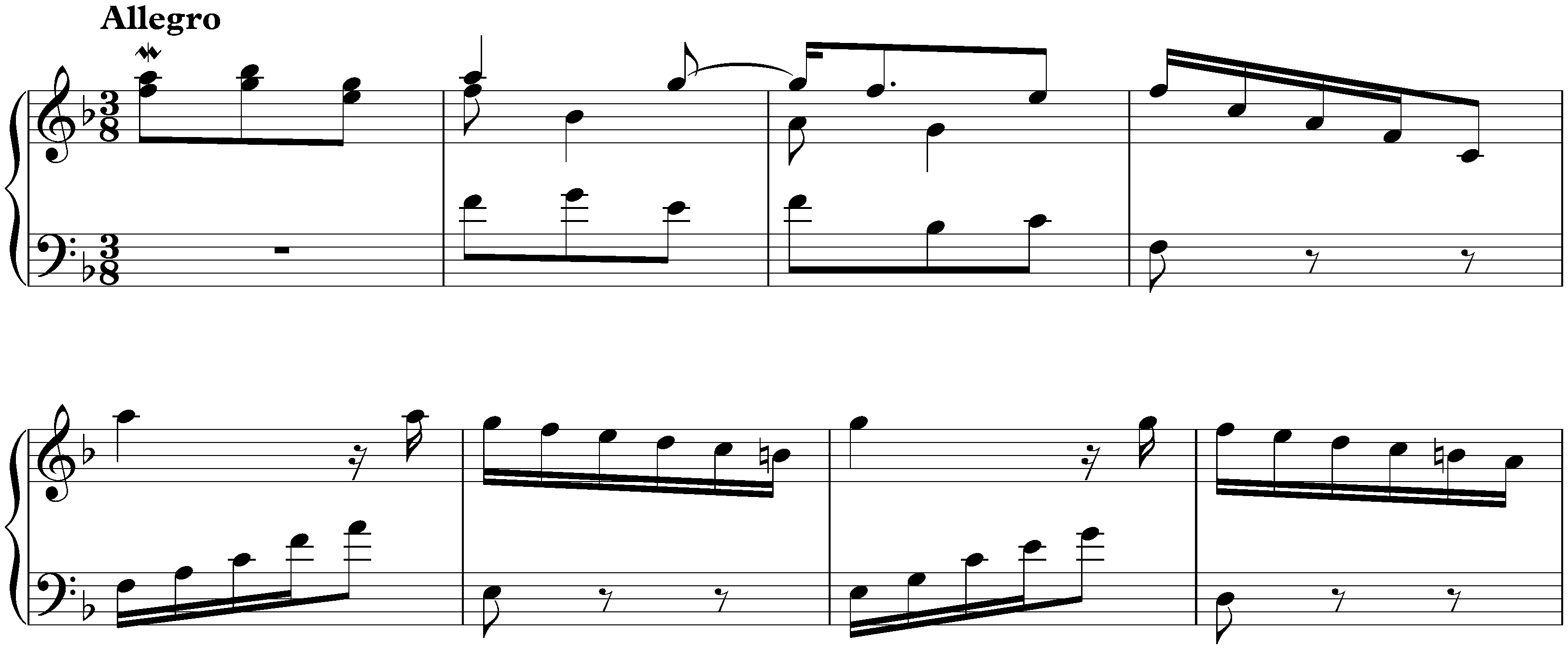 Sonata in F major, K. 38