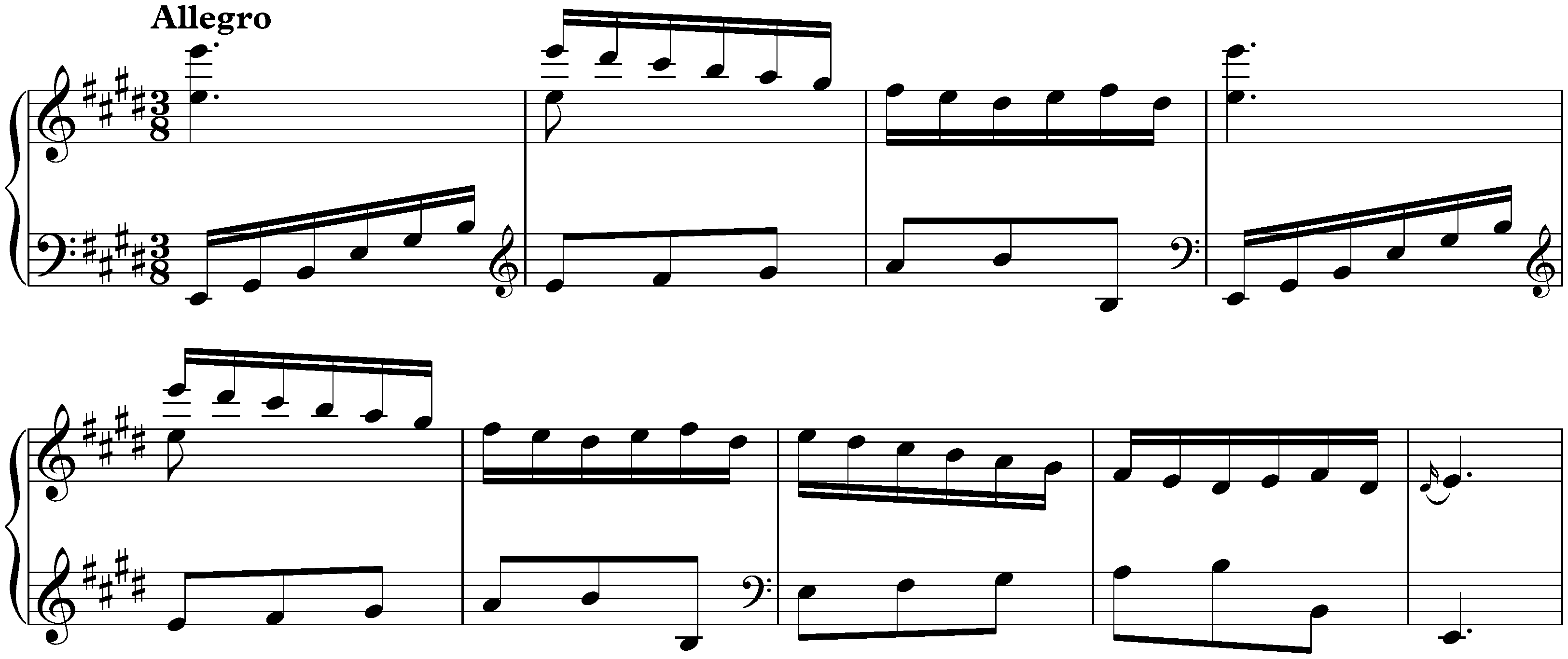 Sonata in E major, K. 381