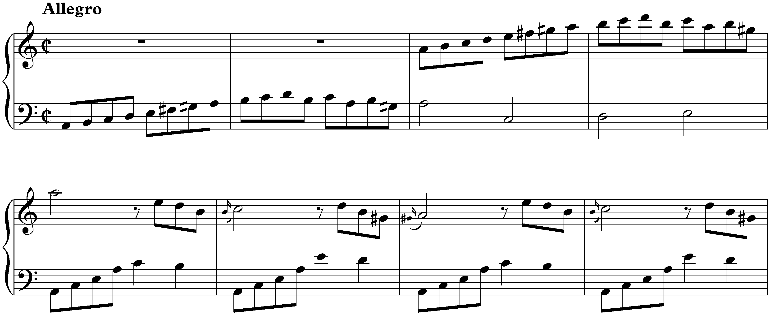 Sonata in A minor, K. 382