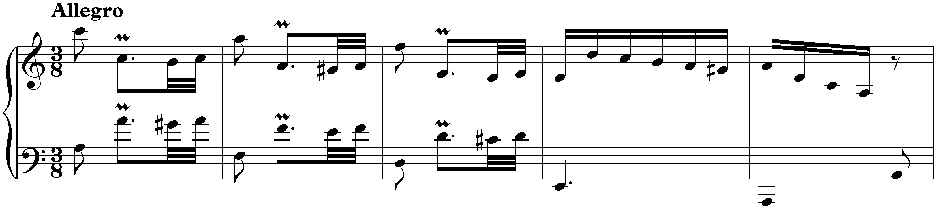 Sonata in A minor, K. 383