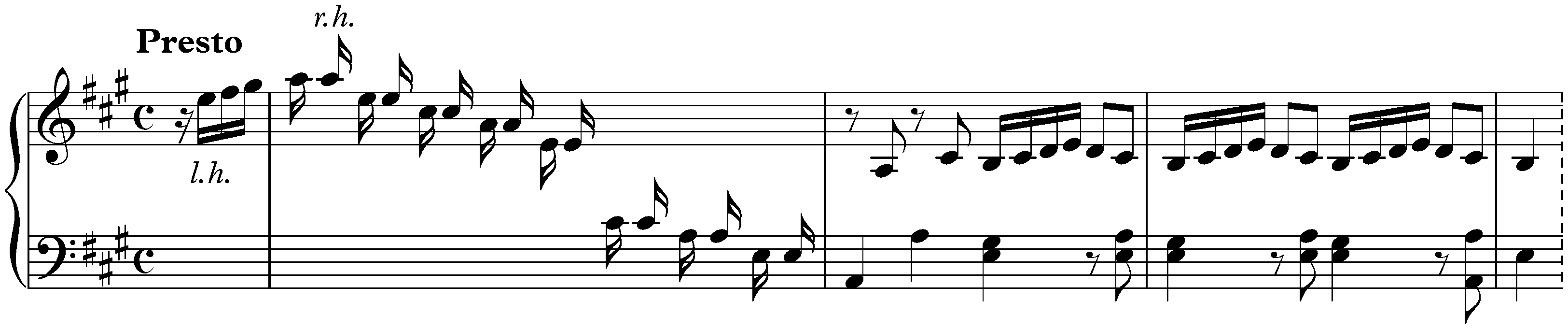 Sonata in A major, K. 39