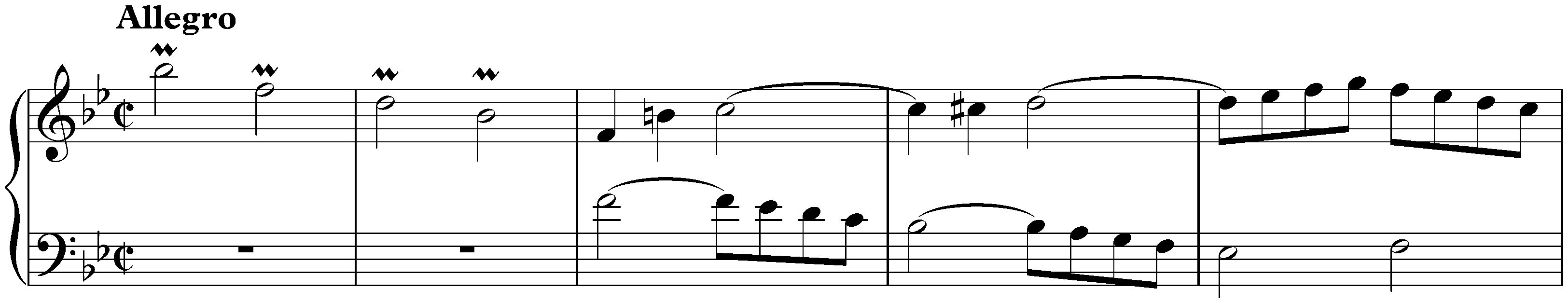 Sonata in B-flat major, K. 392