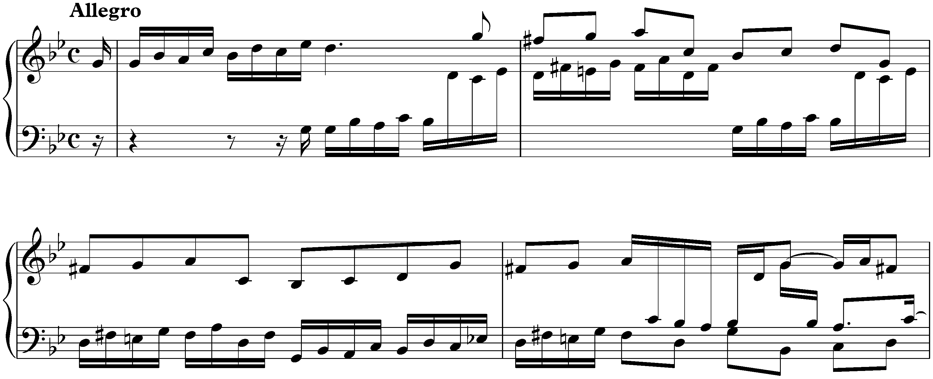 Sonata in G minor, K. 4