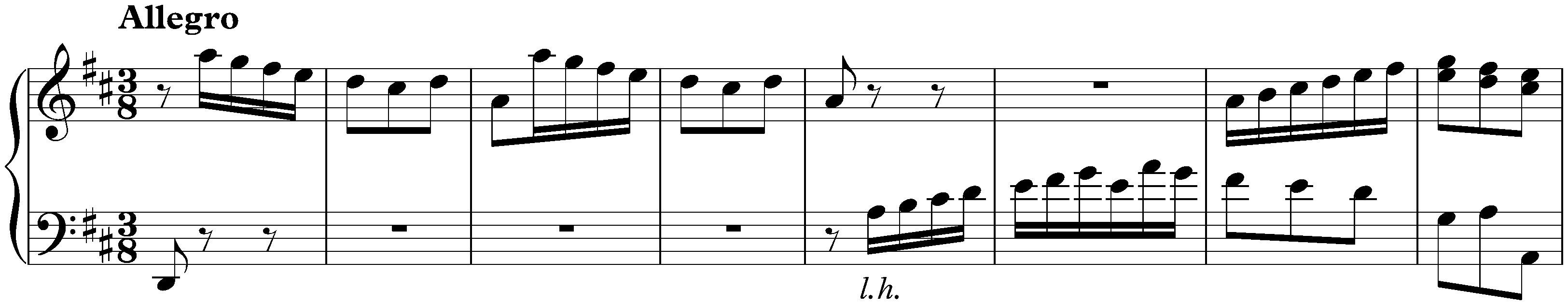 Sonata in D major, K. 400