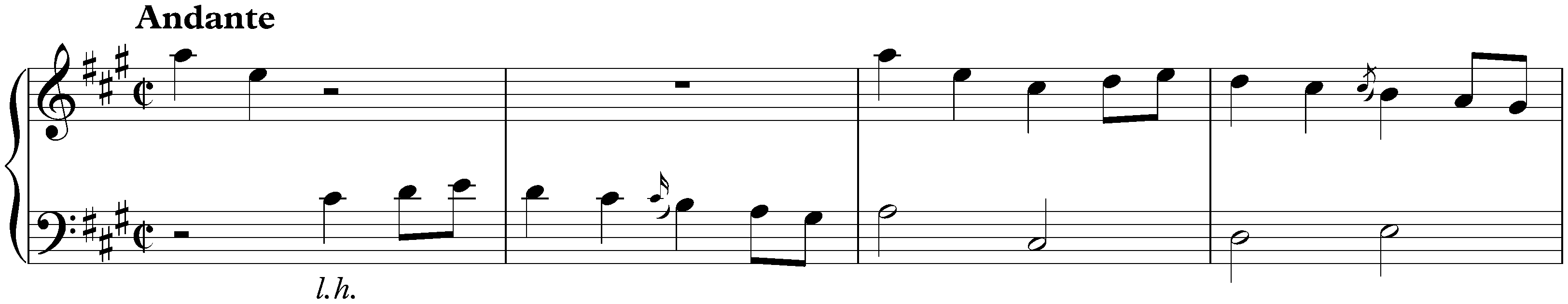 Sonata in A major, K. 404