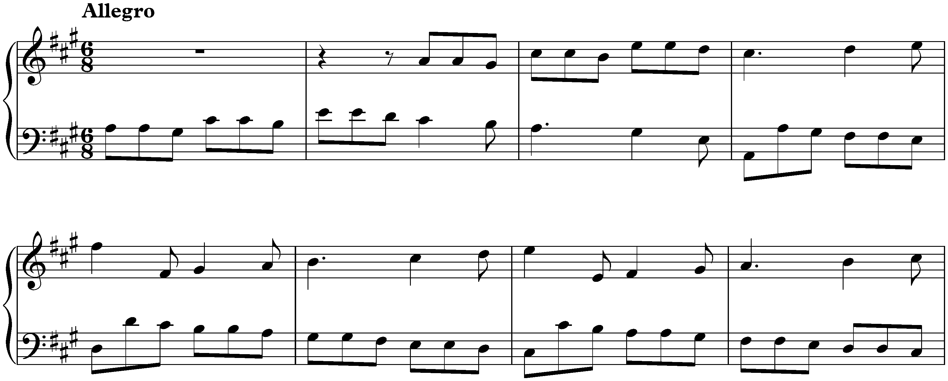 Sonata in A major, K. 405