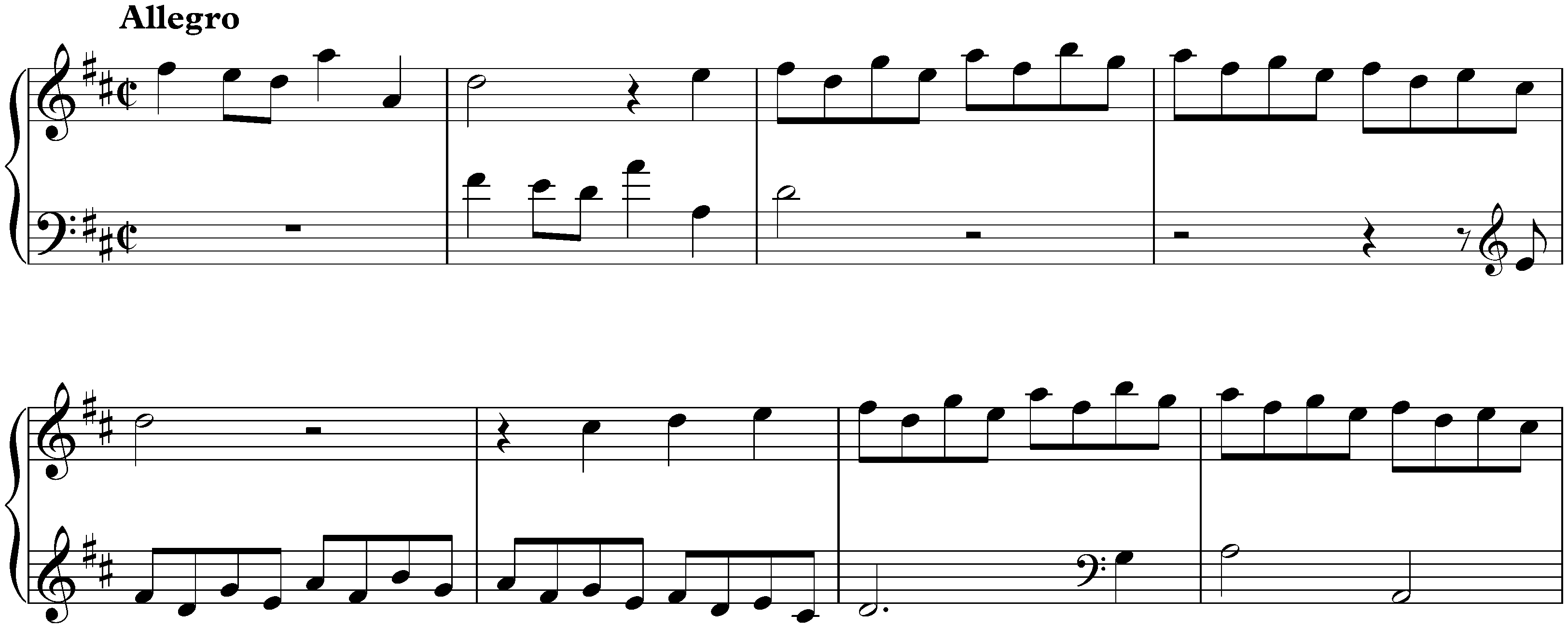 Sonata in D major, K. 414