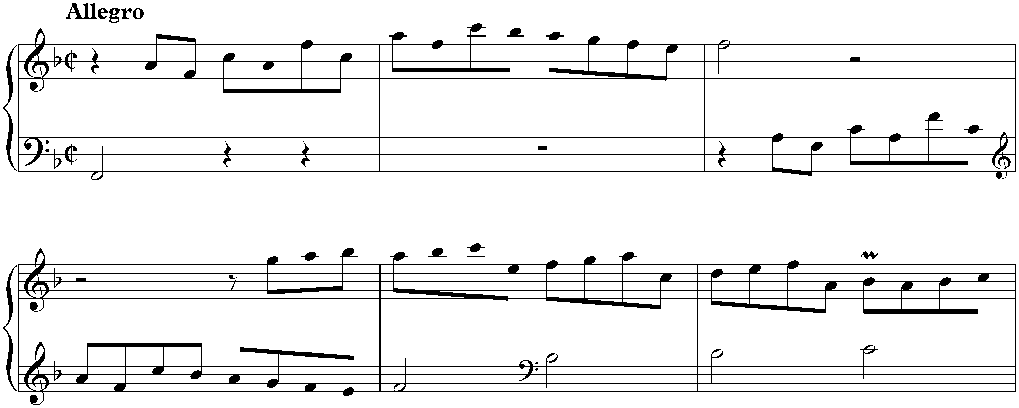 Sonata in F major, K. 418