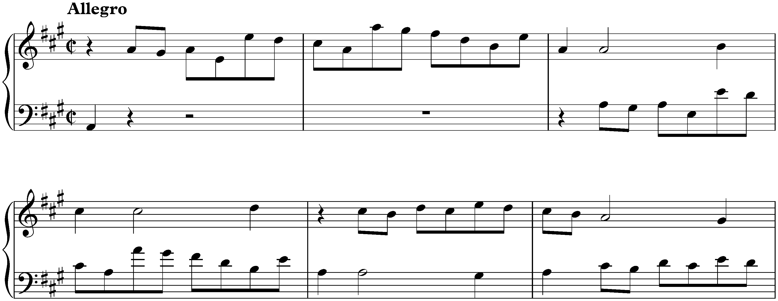 Sonata in A major, K. 428