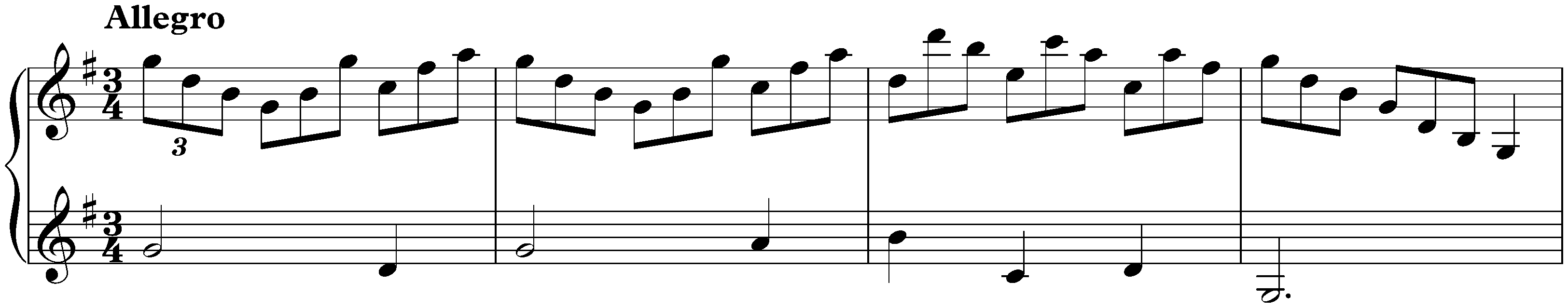 Sonata in G major, K. 431