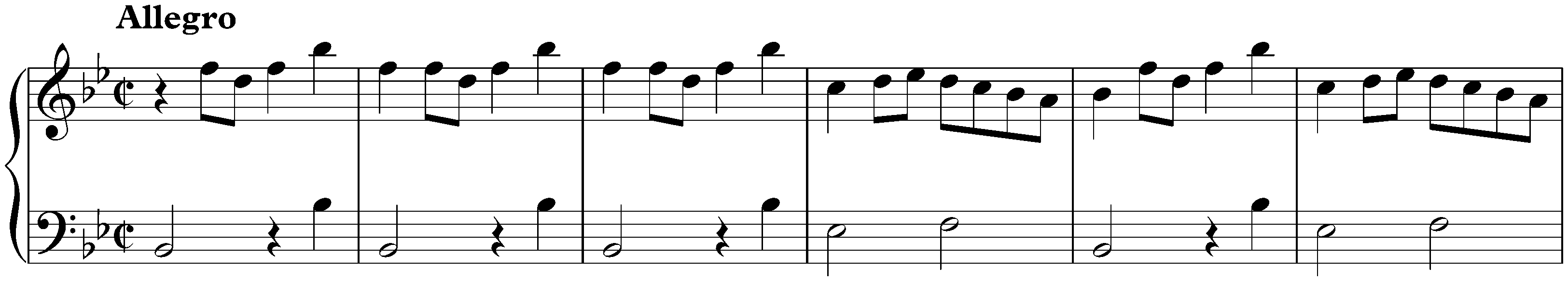 Sonata in B-flat major, K. 441