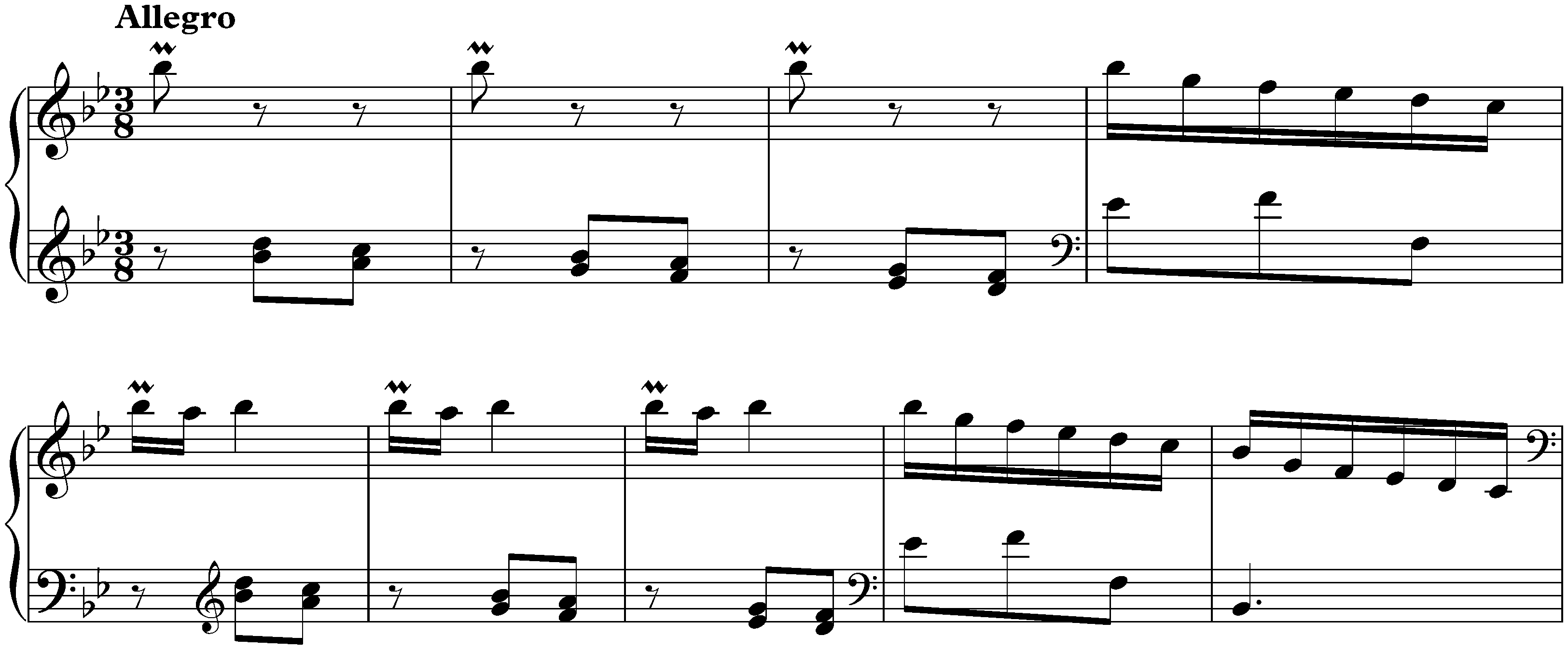 Sonata in B-flat major, K. 442