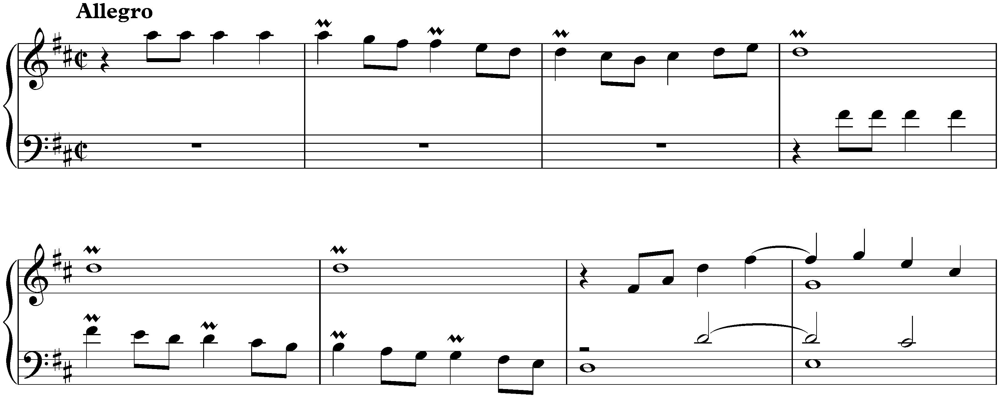 Sonata in D major, K. 443