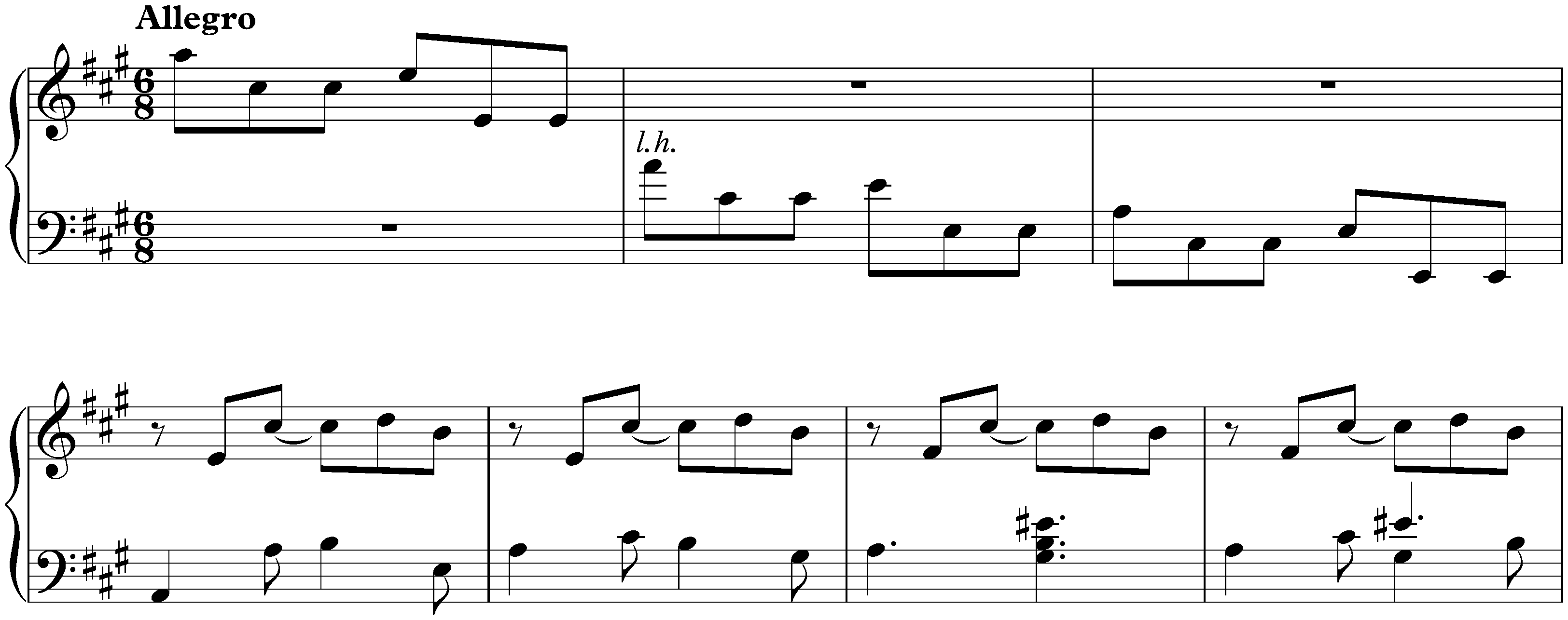 Sonata in A major, K. 457