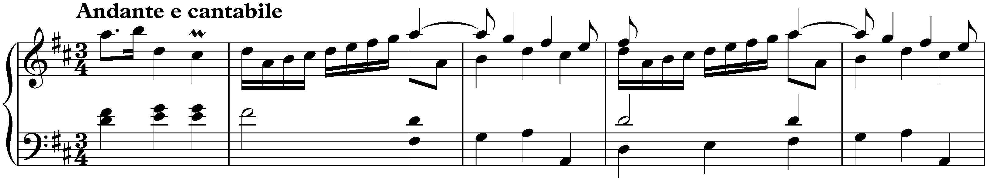 Sonata in D major, K. 478