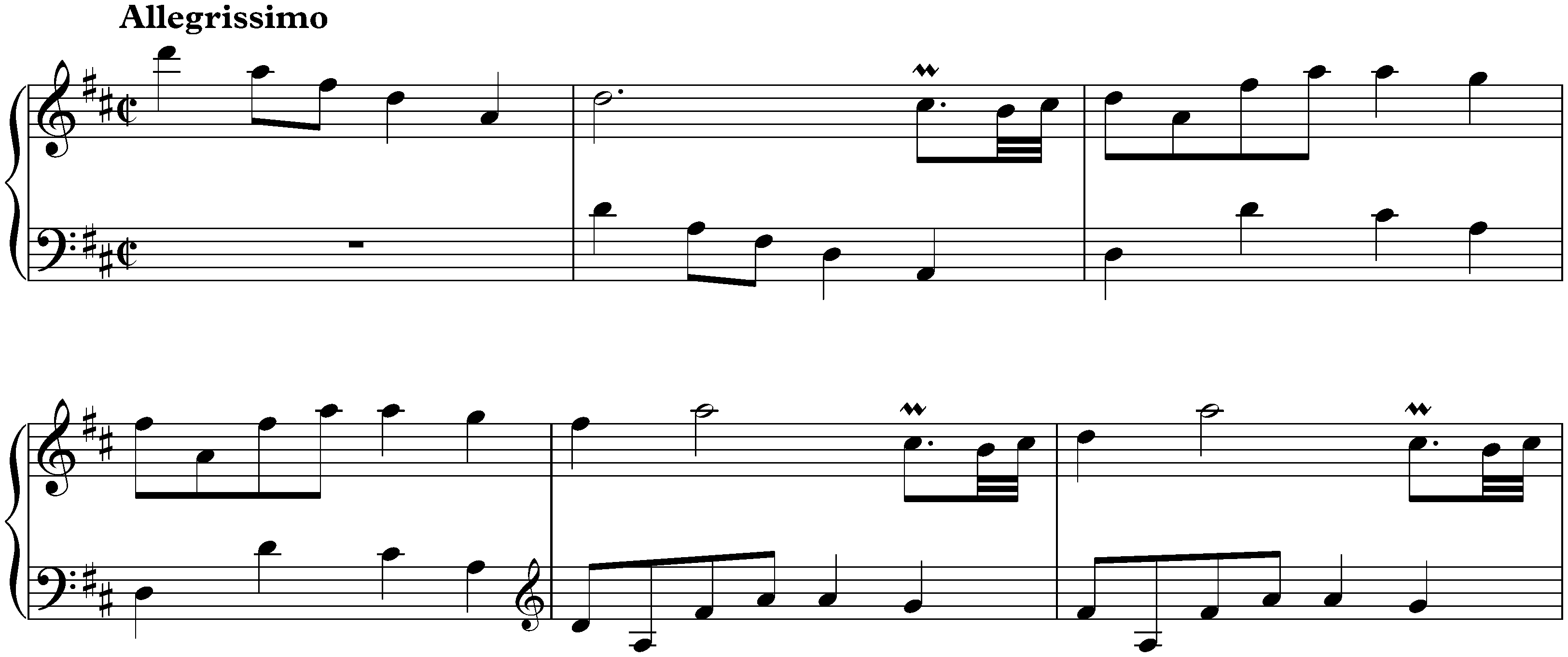 Sonata in D major, K. 479