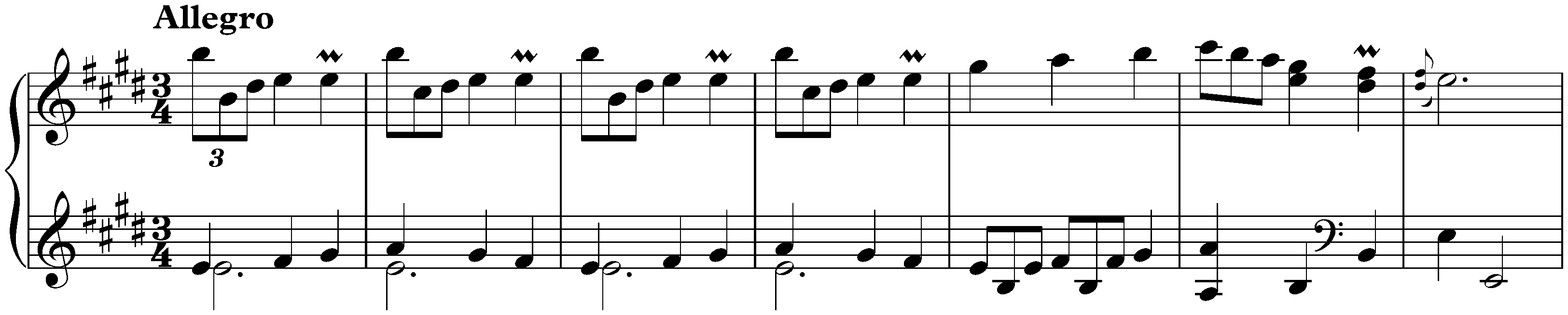 Sonata in E major, K. 496