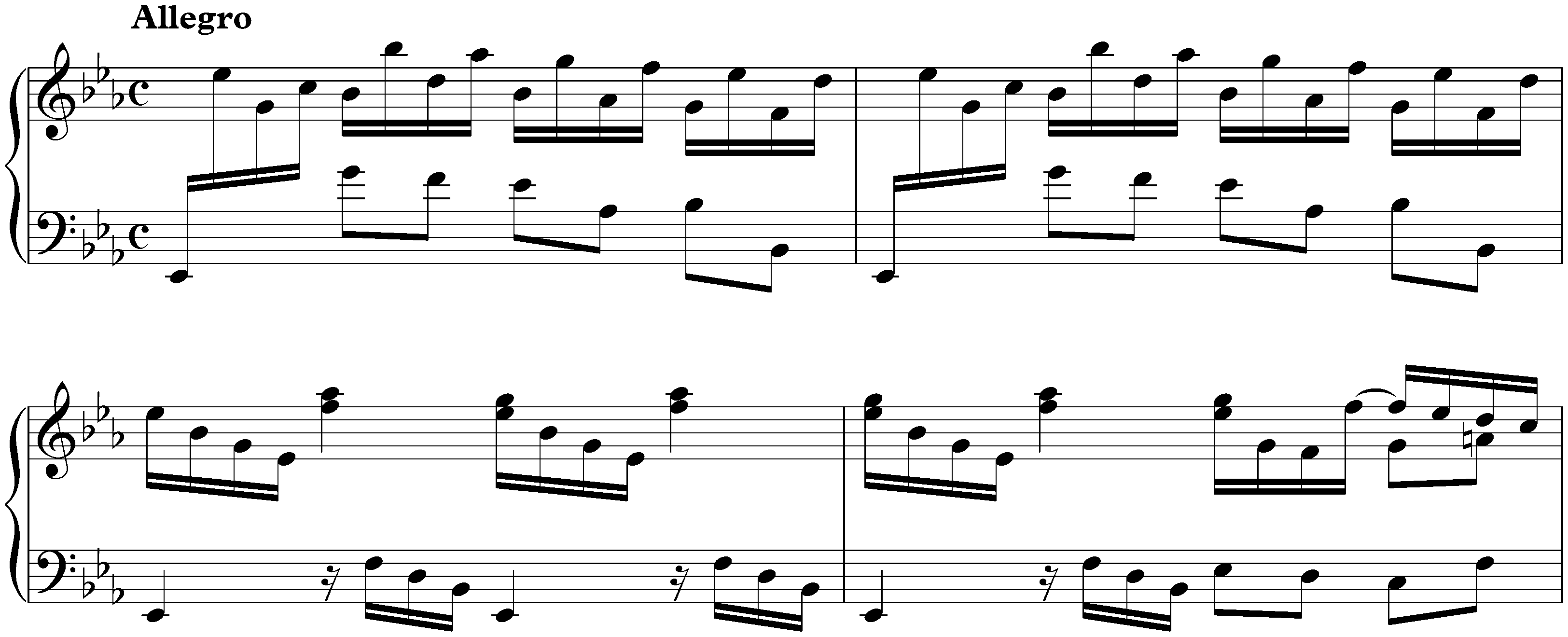 Sonata in E-flat major, K. 51