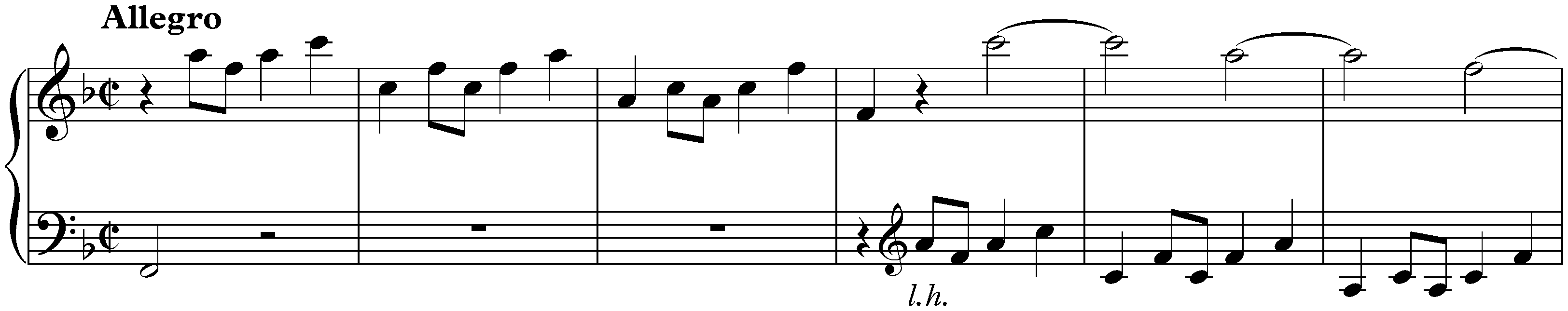 Sonata in F major, K. 518