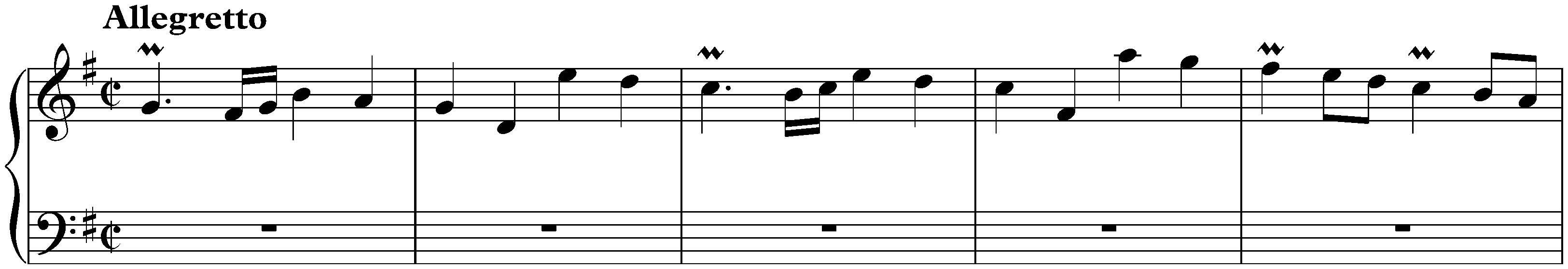 Sonata in G major, K. 520